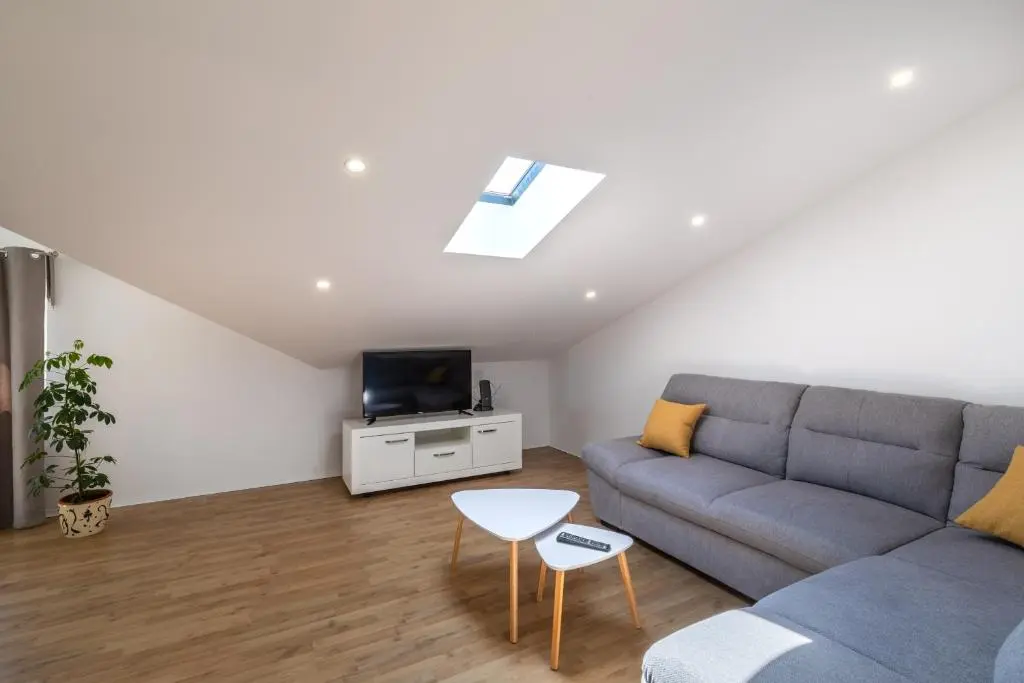Modern living room with sofa